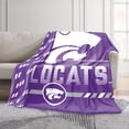 thumbnail image 2 of Logo Brands Kansas State Wildcats 60"x70" Super Plush Blanket, 2 of 7