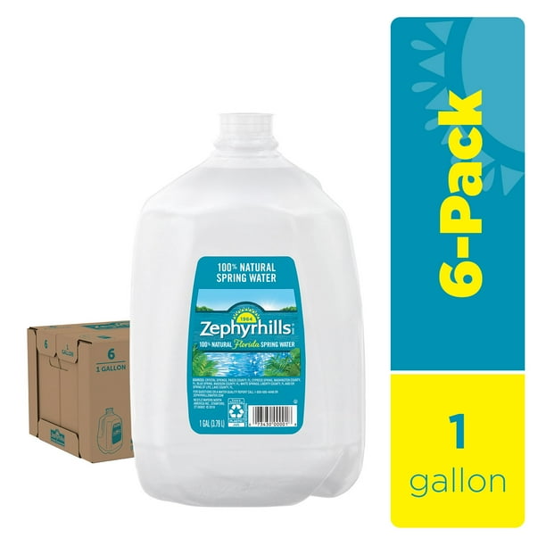 Zephyrhills 100% Natural Spring Water, 1 gal., 6 pk. - Samsclub.com
