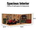 thumbnail image 4 of Handy Home Products Gable 10' x 16' Outdoor Wooden Shed, 4 of 15