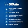thumbnail image 2 of Gillette 6 in 1 Deodorant for Men Clear Gel Antiperspirant, Cool Wave, 3.8 oz., 5 pk., 2 of 9