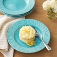 thumbnail image 2 of Member's Mark 4-Piece Ceramic Floral Texture Salad Plates, 2 of 4