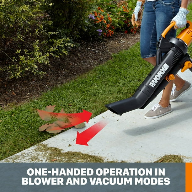 Worx TRIVAC 12 Amp 3-in-1 Blower/Mulcher/Vacuum With LEAFPRO