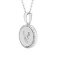 thumbnail image 2 of Diamond Initial Pendant Necklace in Sterling Silver, 2 of 5