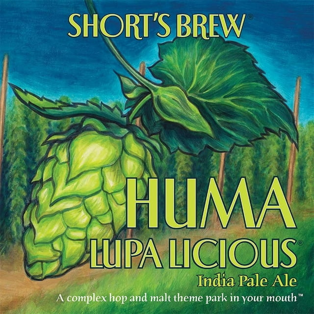 Short's Brew Huma Lupa Licious IPA Ale Beer, 12 fl. oz. can, 12 pk.