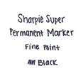 thumbnail image 4 of Sharpie Super Permanent Markers, Black Fine, 12 ct., 4 of 5