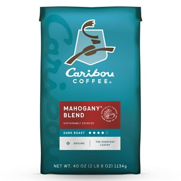 Caribou Dark Roast Ground Coffee, Mahogany 40 oz.