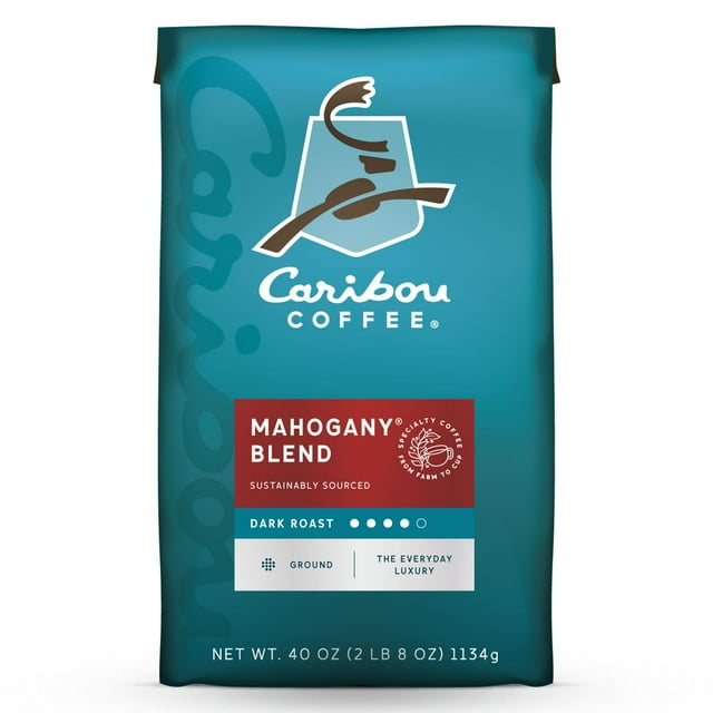 Caribou Dark Roast Ground Coffee, Mahogany 40 oz.