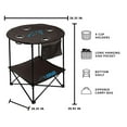 thumbnail image 3 of NFL 27.6" Round Tailgate Table with Shelf, 3 of 5