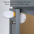 thumbnail image 3 of Safety 1st Adhesive Magnetic Lock System, 8 Locks And 2 Keys, White, 3 of 8