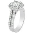 thumbnail image 2 of 1.50 CT. T.W. Round Cut Double Halo Diamond Ring in 18K Gold, 2 of 4