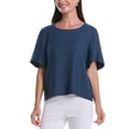 thumbnail image 1 of Rafaella Women's Linen Blend Top, 1 of 9