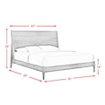 thumbnail image 2 of Zuma Panel 3PC or 5PC Bedroom Set in Walnut, Assorted Sizes, 2 of 10