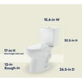 thumbnail image 2 of Member's Mark High-Efficiency 2-Piece Elongated Toilet, White, 2 of 6