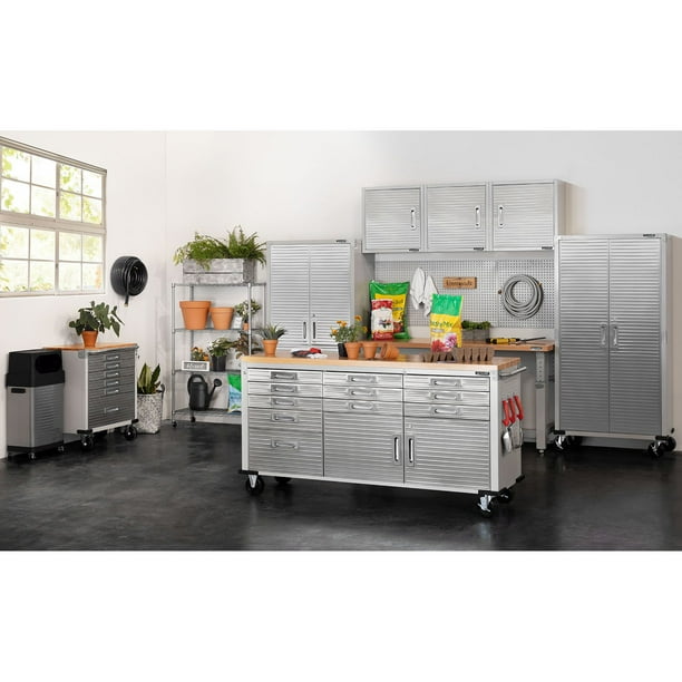 Seville Classics UltraHD 6-Piece Steel Garage Cabinet Storage Set