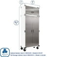 thumbnail image 2 of Seville Classics UltraHD 2 Piece Rolling Steel Garage Storage Cabinet With Stacker Set, 36" W x 18" D x 90.5" H, 2 of 13