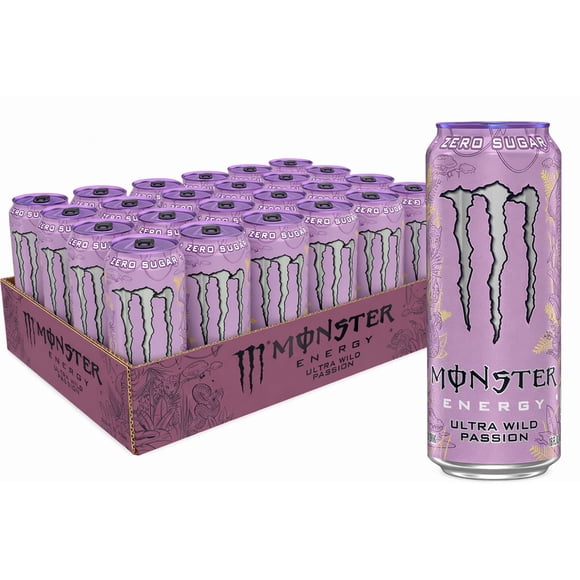Monster Energy Ultra, Wild Passion, Sugar Free Energy Drink, 16 fl. oz., 24 pk.