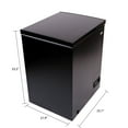 thumbnail image 3 of Frigidaire Gallery 5 Cu. Ft. Chest Freezer, Black, 3 of 10
