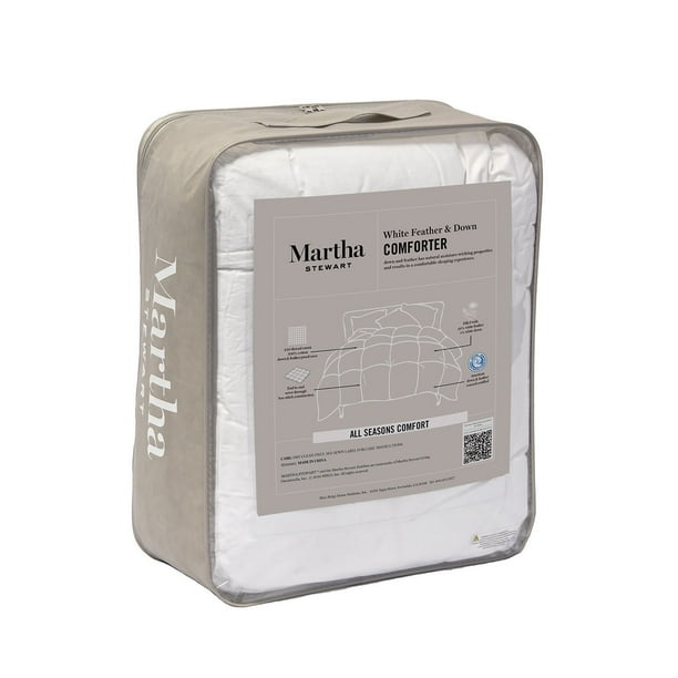 Martha Stewart Piumino In Fibra D'Oca Per Letto Matrimoniale – Morbido, Traspirante, Ipoallergenico – 172.7 X 228.6 Cm