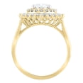 thumbnail image 3 of 3.46 CT.T.W. Oval Baguette & Round Cut Lab Created Diamond Ring in 14K Gold, 3 of 10