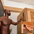 thumbnail image 8 of Backyard Discovery 4-Person Cedar Indoor Infrared Sauna with Red Light Therapy & Chromotherapy, 8 of 12