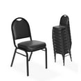 thumbnail image 1 of Hampden Furnishings Vinyl Banquet Stack Chair 10pk, Black, 1 of 7
