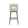 thumbnail image 10 of HH2 Home Upholstered Key Back Wood Adjustable Height Swivel Bar Stool, 10 of 20