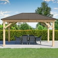 thumbnail image 5 of Yardistry All-Cedar Meridian Gazebo with Aluminum Roof, Choose Size, 5 of 9