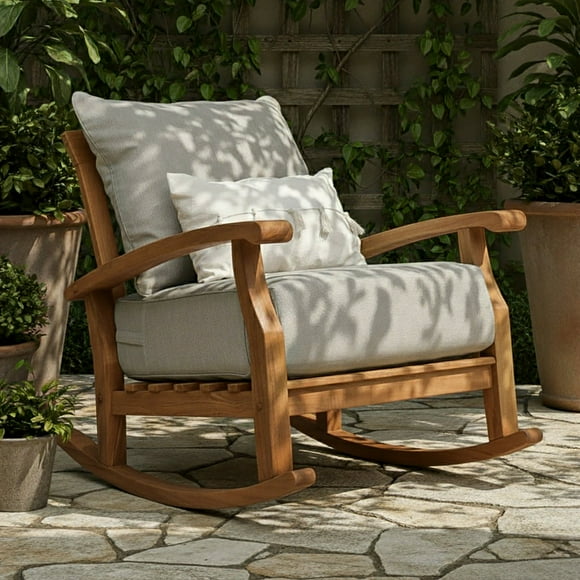 Cambridge Casual Sonoma Teak Deep Seating Rocker