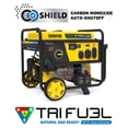 thumbnail image 9 of 6,250 / 5,000 Watt Champion Electric Start Tri Fuel RV Ready Portable Generator with CO Shield, LPG and NG Hoses - 201602, 9 of 10