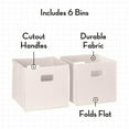 thumbnail image 3 of RiverRidge Folding Bins Cube Storage Cubbies, Set of 6 Playroom Organizers, 3 of 6