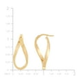 thumbnail image 4 of Polished Twist Hoop Earrings in 14K Gold, 4 of 4