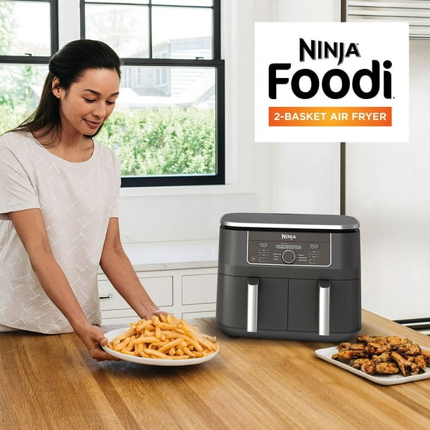 Ninja Foodi 6-in-1, Quart 2-Basket Air Fryer with DualZone