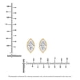 thumbnail image 3 of Lab Created Fancy Cut Diamond Stud Earrings in 14K Gold, 3 of 6