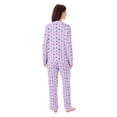 thumbnail image 3 of DreamMark Women's 2-Piece Holiday Notch Collar Pajama Set, 3 of 12