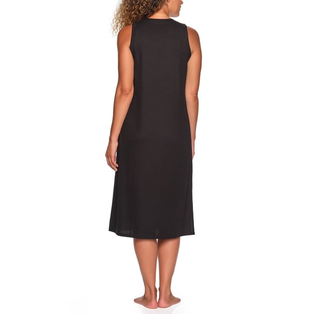 sleep dress black After Sunset BOYFRIEND TEE SLEEP DRESS — Black NIGHT Black NIGHT / XL / tencel/cotton main image 0