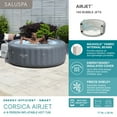 thumbnail image 10 of SaluSpa Corsica Energy-Saving Smart AirJet Inflatable Hot Tub, 77" x 28", 10 of 12