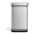 thumbnail image 1 of Simplehuman 45L Step trash Can Stainless Steel with Grey Lid and Smoke Pedal, 1 of 5