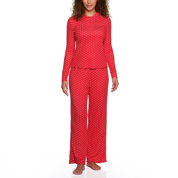 Loft Women's 2-Piece Henley Pointelle Pajama Set