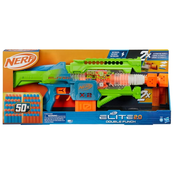 【大量】ナーフ NERF エリート2.0 ダブルパンチ／フェニックス／コマンダー Nerf Elite 2.0 Double Punch Motorized Dart Blaster - Samsclub.com
