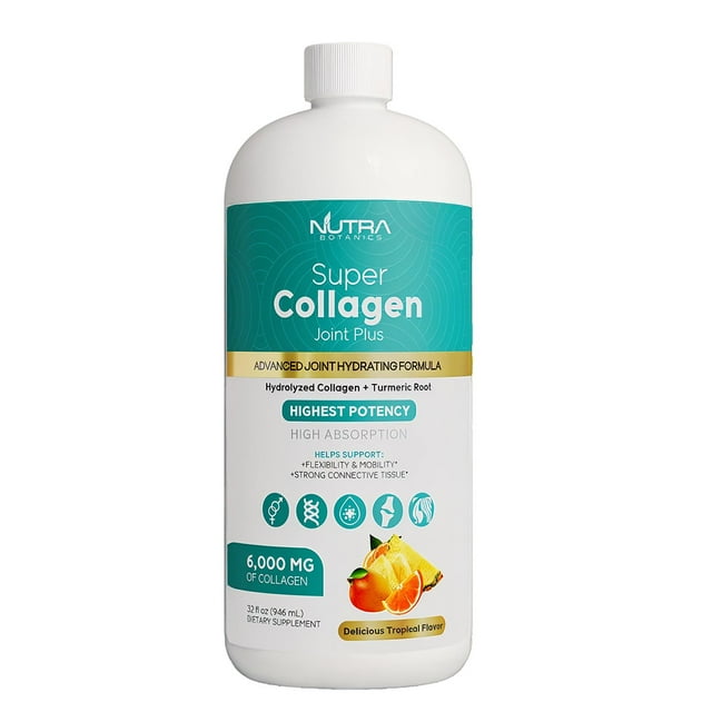 Nutra Botanics Super Collagen Tropical Flavor Liquid, 32 fl. oz.