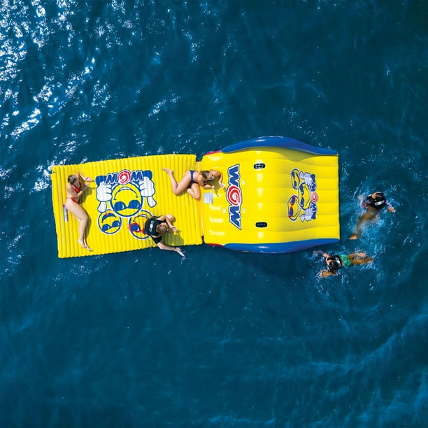 WOW Sports Floating Slide Island and Water Walkway Combo