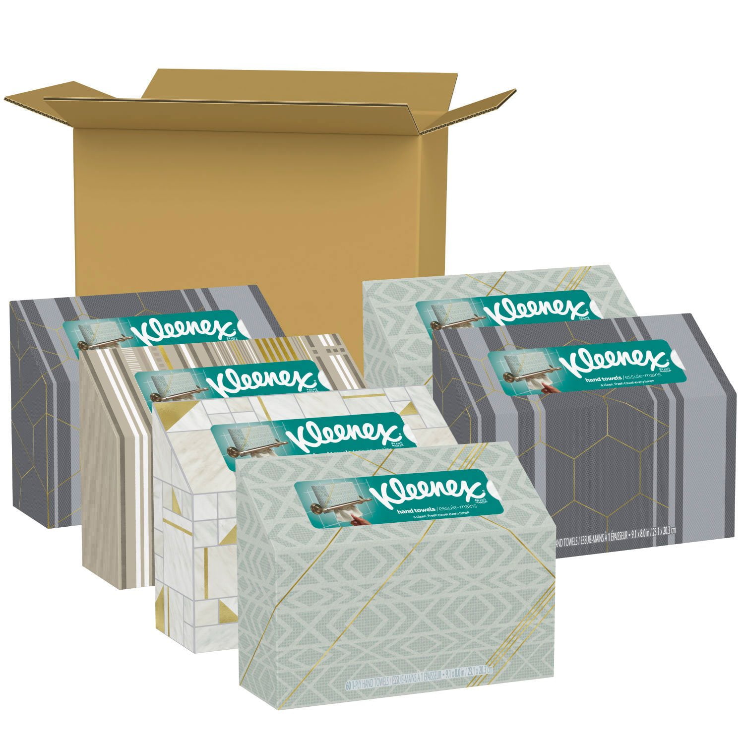 Kleenex® Disposable Paper Hand Towels, 1 Box, 60 Towels Per Box, 60 Count - Foods Co