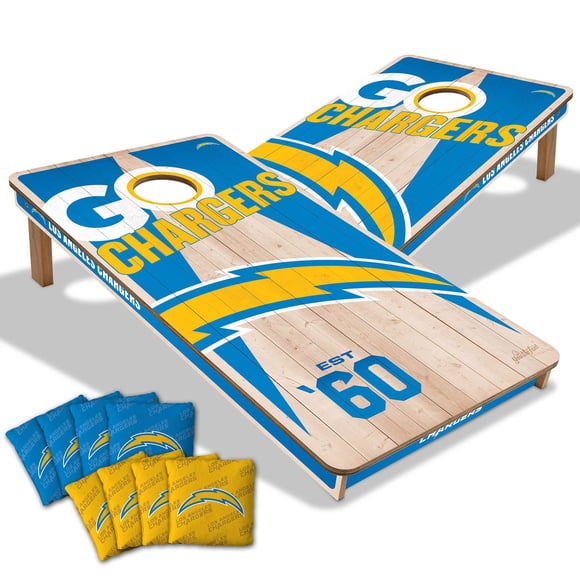 YouTheFan Los Angeles Chargers 2'x4' Cornhole Board Set