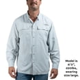 thumbnail image 6 of Habit Men's Long Sleeve 50+ UPF Fishing Shirt, 6 of 9