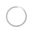 thumbnail image 2 of Italian Twisted Hoop Earrings in Sterling SIlver, 2 of 7