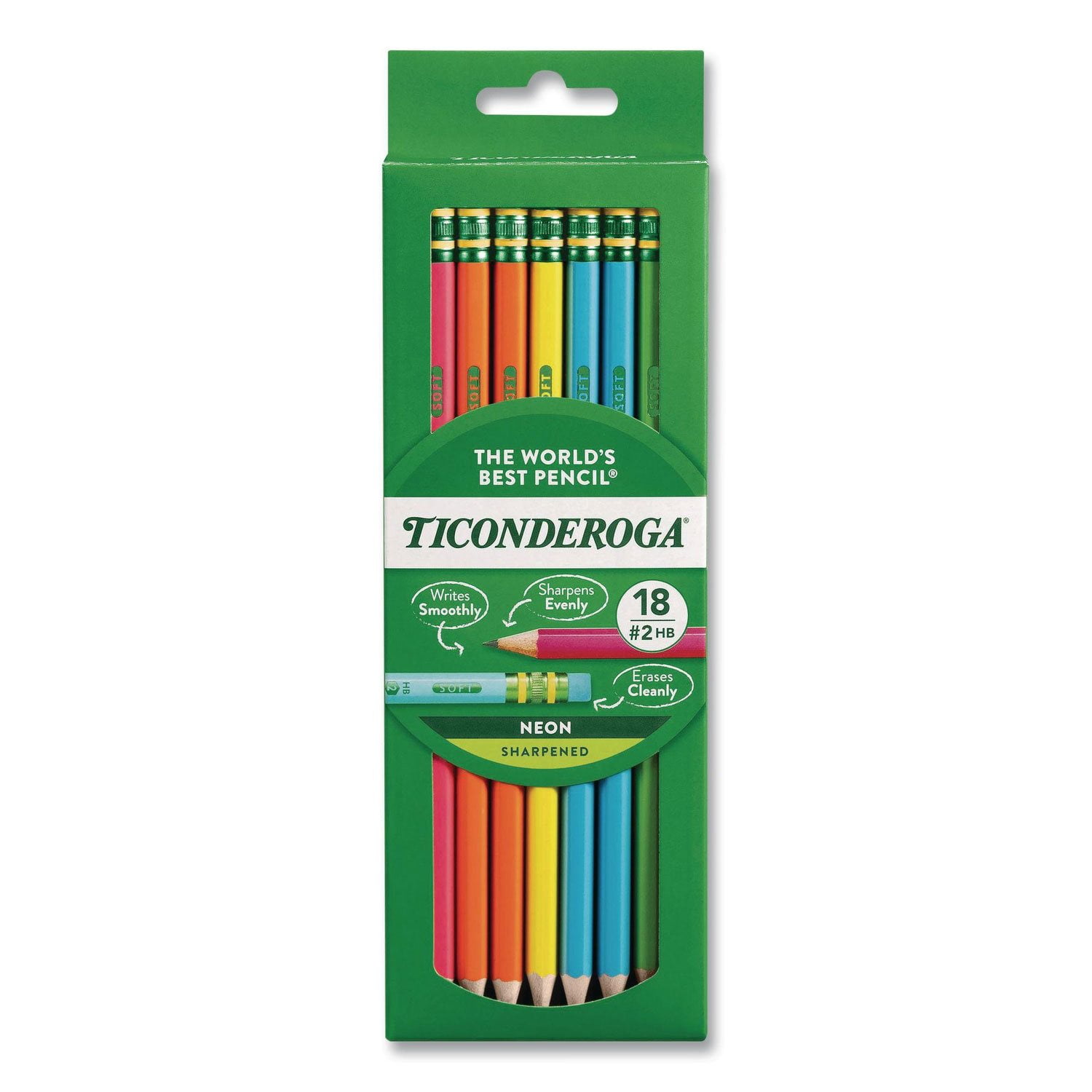 Ticonderoga Woodcase Pencil, HB #2, Yellow Barrel, 96ct