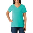 thumbnail image 1 of Member's Mark Women's Short Sleeve V-Neck Tee, 1 of 5