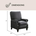 thumbnail image 4 of Braxton Bonded Leather Pushback Recliner, 4 of 12