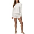 thumbnail image 1 of 525 Women's 2-Piece Hoodie and Short Pajama Set, 1 of 7