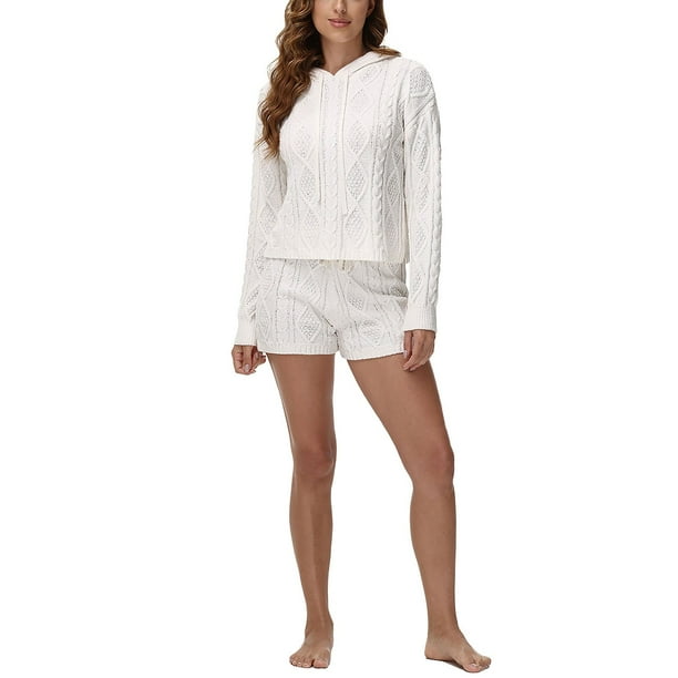 525 Women's 2-Piece Hoodie and Short Pajama Set